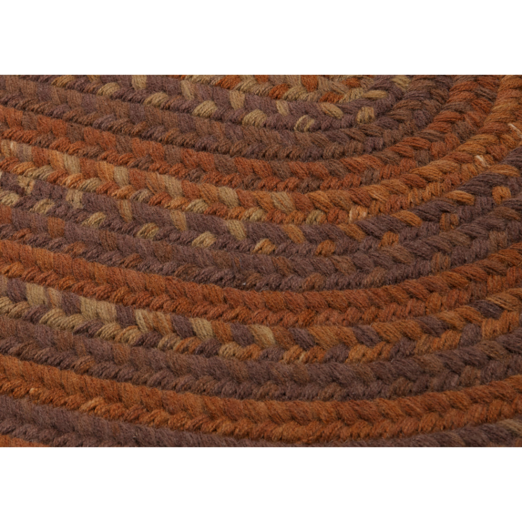 Colonial Mills Rustica Audubon Russet Oval Indoor Handmade Area Rug - Exquisite Reversible Rug Made of Wool