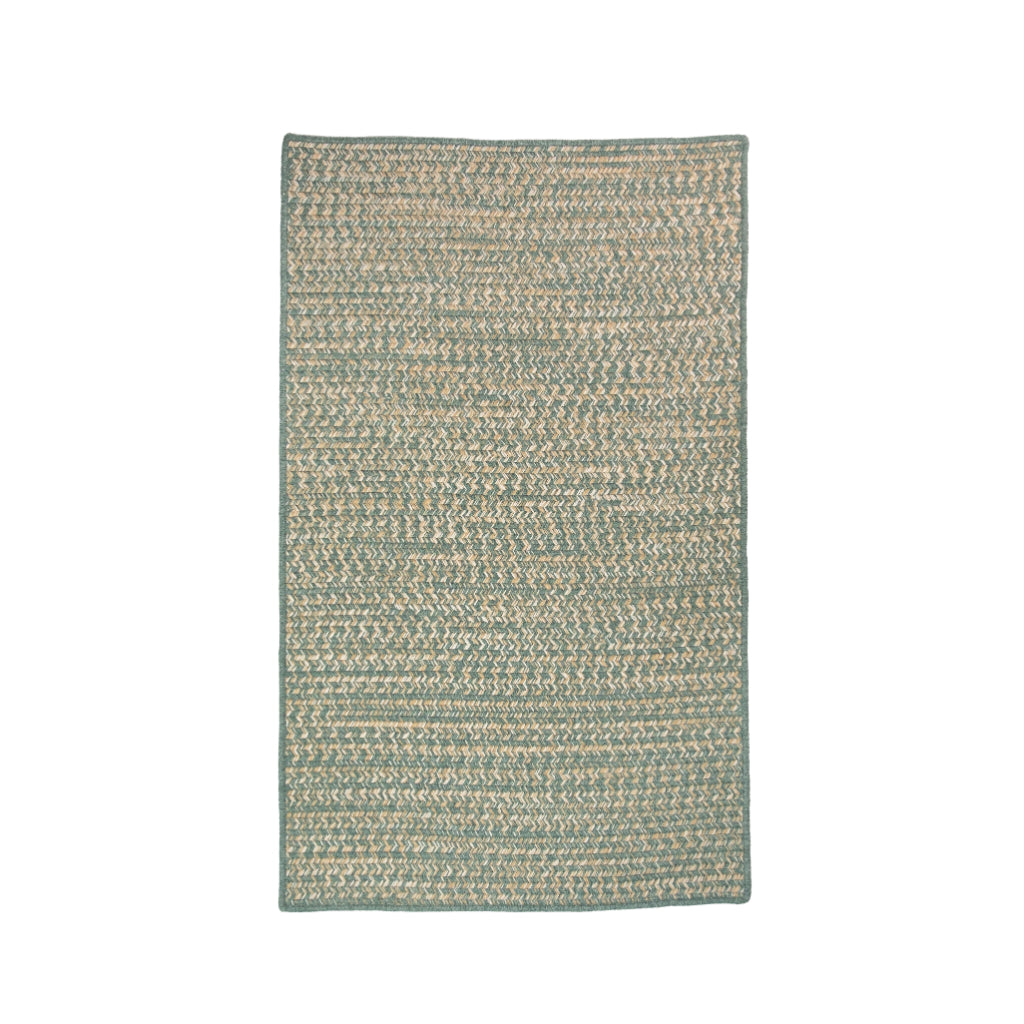 Colonial Mills Monterey Wool Tweed Natural Teal Rectangle Area Rug &amp; Runner - Elegant Reversible Handmade Rug Made of Wool &amp; Polypropylene