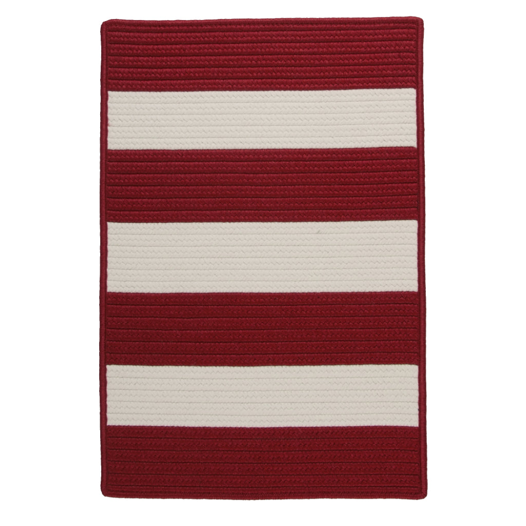 Colonial Mills Pershing Red Rectangle Indoor / Outdoor Area Rug - Stain &amp; Fade Resistant Reversible Handmade Rug