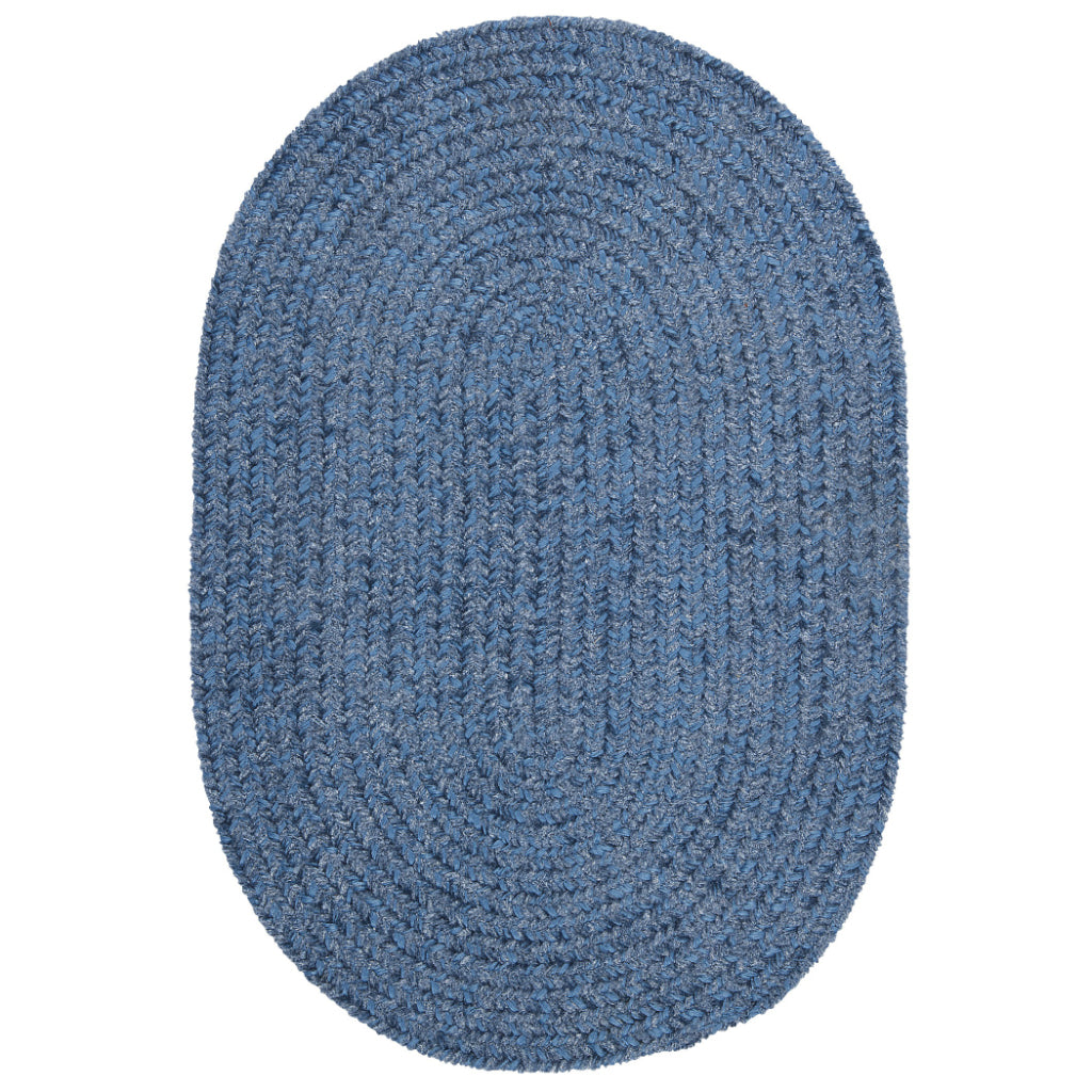 Colonial Mills Spring Meadow Petal Blue Oval Indoor Area Rug - Vibrant Reversible Kids Room Rug