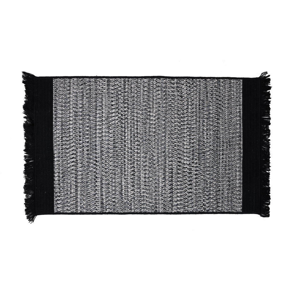 Colonial Mills Santa Cruz Black Rectangle Indoor Area Rug - Cozy and Elegant Reversible Rug Made of Wool