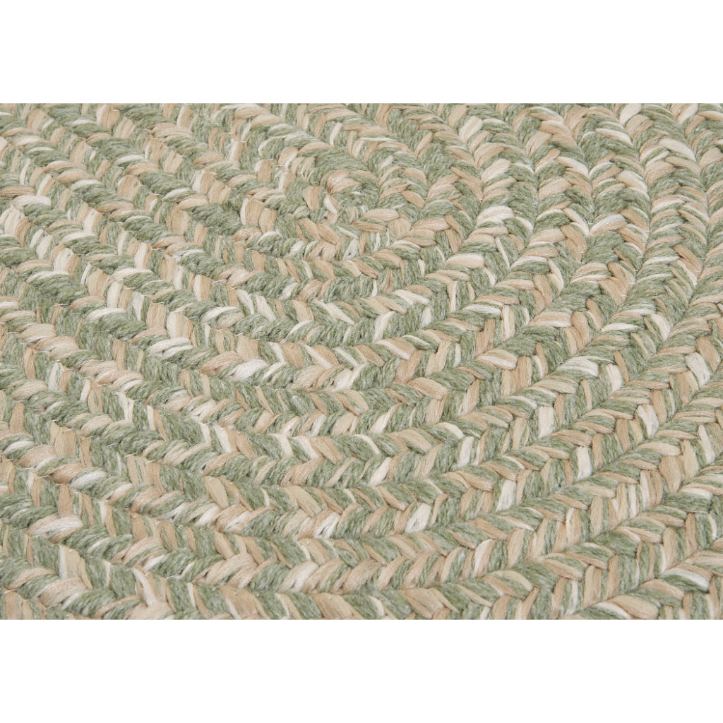 Colonial Mills Tremont Palm Round Indoor Reversible Area Rug - Trendy Low Pile Handmade Rug