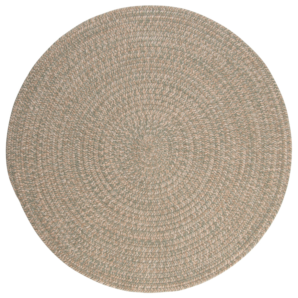 Colonial Mills Tremont Palm Round Indoor Reversible Area Rug - Trendy Low Pile Handmade Rug