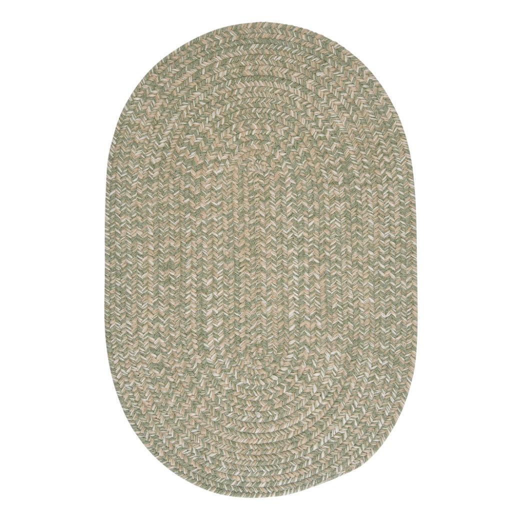 Colonial Mills Tremont Palm Oval Indoor Reversible Area Rug - Stylish Low Pile Handmade Rug