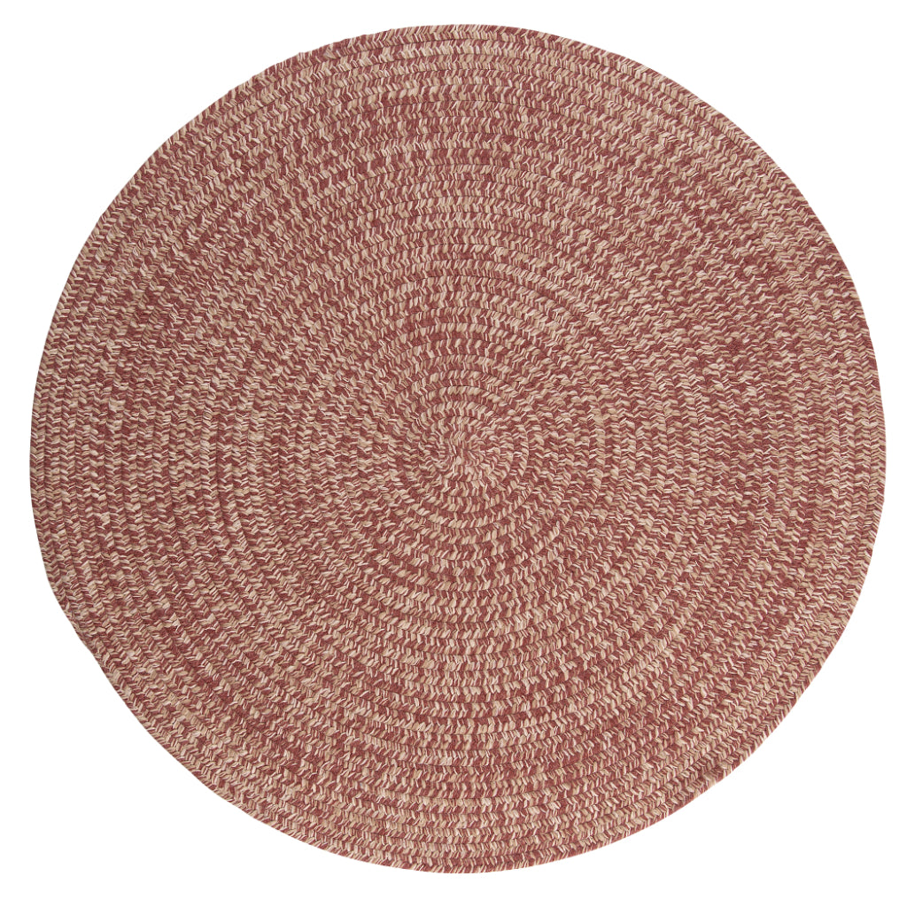 Colonial Mills Tremont Rosewood Round Indoor Reversible Area Rug - Stylish Low Pile Handmade Rug