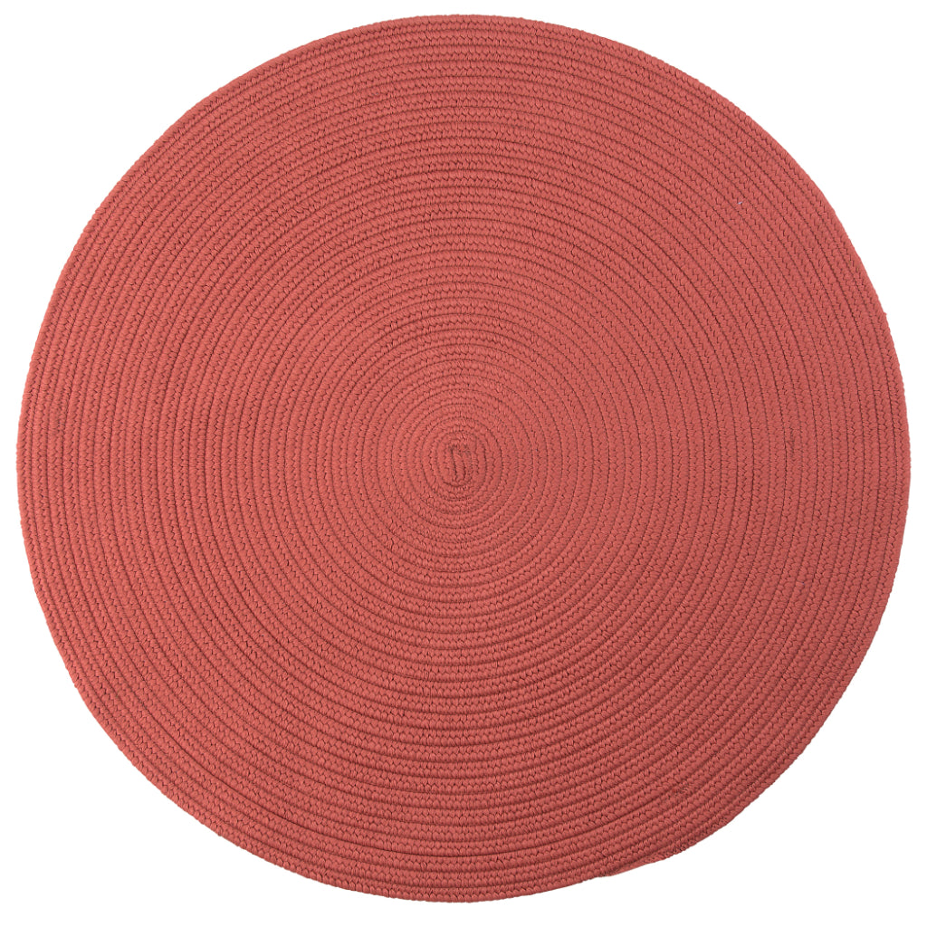 Colonial Mills Tortuga Terracotta Round Indoor / Outdoor Area Rug - Stain &amp; Fade Resistant Reversible Handmade Rug