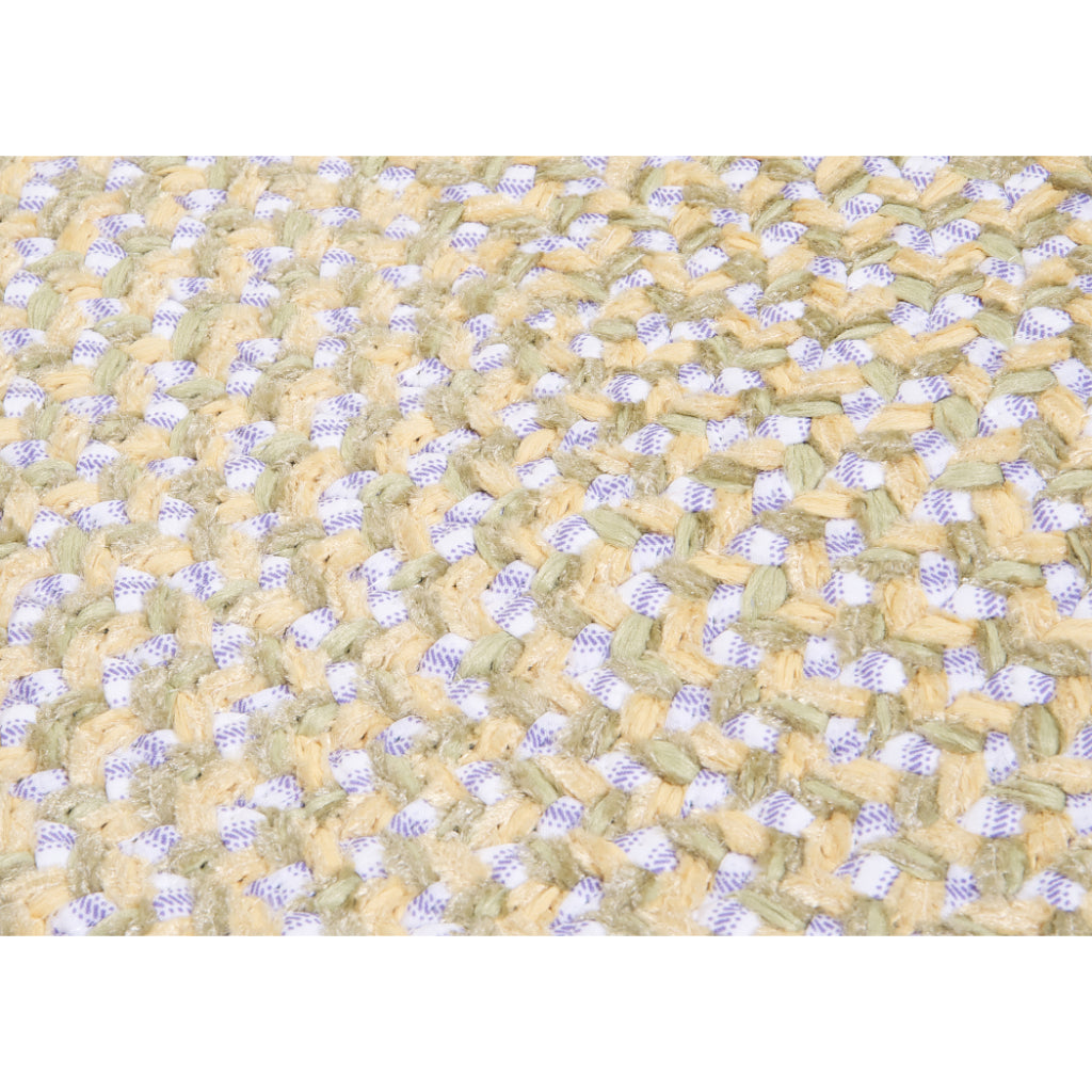 Colonial Mills Confetti Daisy Oval Kids Room Rug - Trendy Reversible Rug with Braided Design