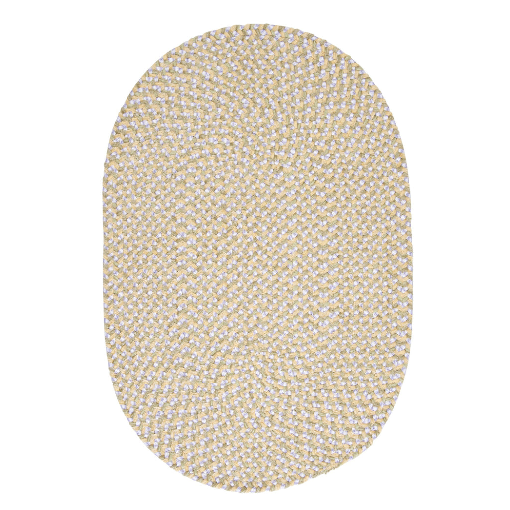 Colonial Mills Confetti Daisy Oval Kids Room Rug - Trendy Reversible Rug with Braided Design