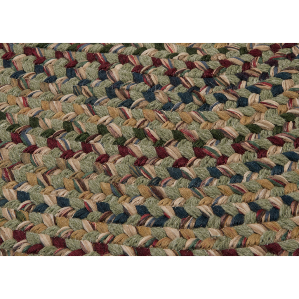 Colonial Mills Twilight Palm Oval Indoor Area Rug - Vibrant Reversible Handmade Rug with Green Accent