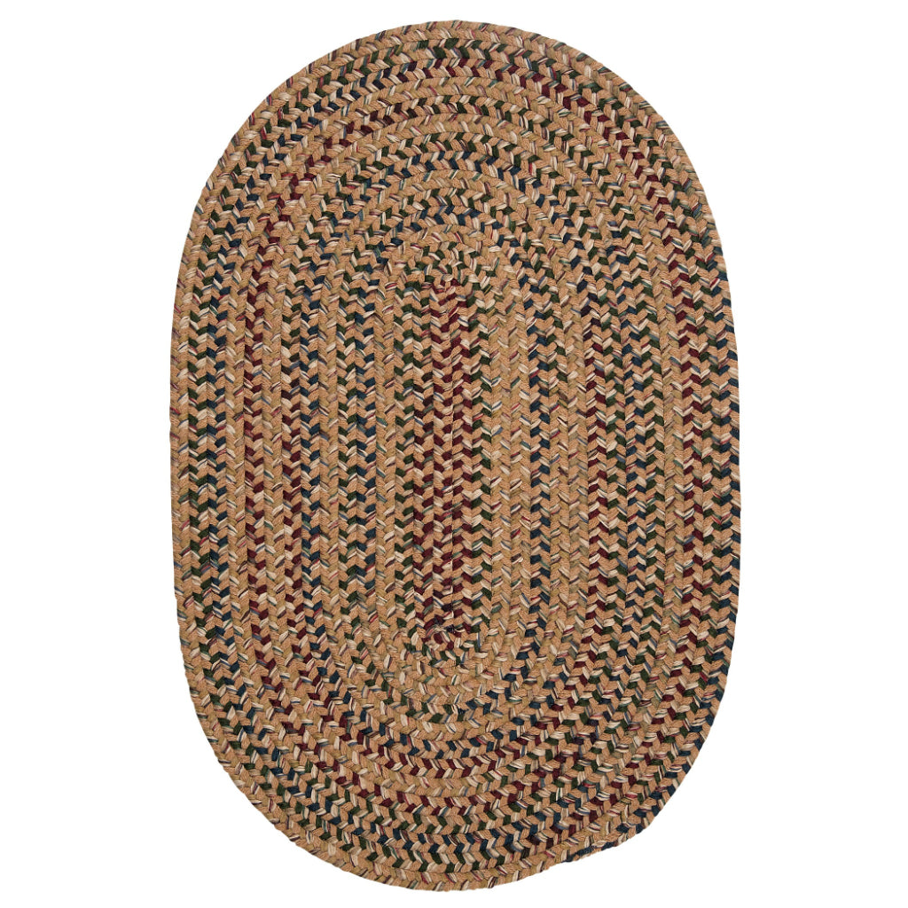 Colonial Mills Twilight Multicolor Oval Indoor Area Rug - Trendy Reversible Handmade Rug with Gold Accent