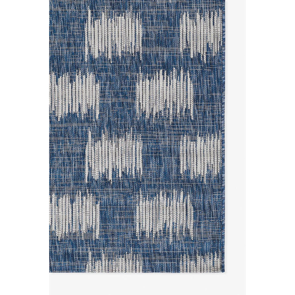 Momeni Villa VI-12 Turin Blue Rectangle Indoor / Outdoor Area Rug &amp; Runner - Stylish All-Weather Patio &amp; Living Room Rug with Abstract Design