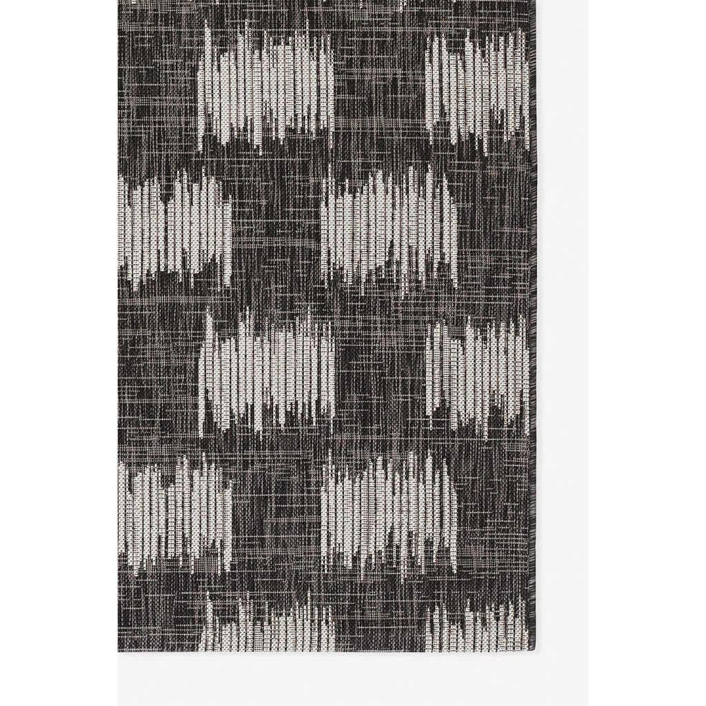 Momeni Villa VI-12 Turin Charcoal Rectangle Indoor / Outdoor Area Rug &amp; Runner - Trendy All-Weather Patio &amp; Living Room Rug with Abstract Design