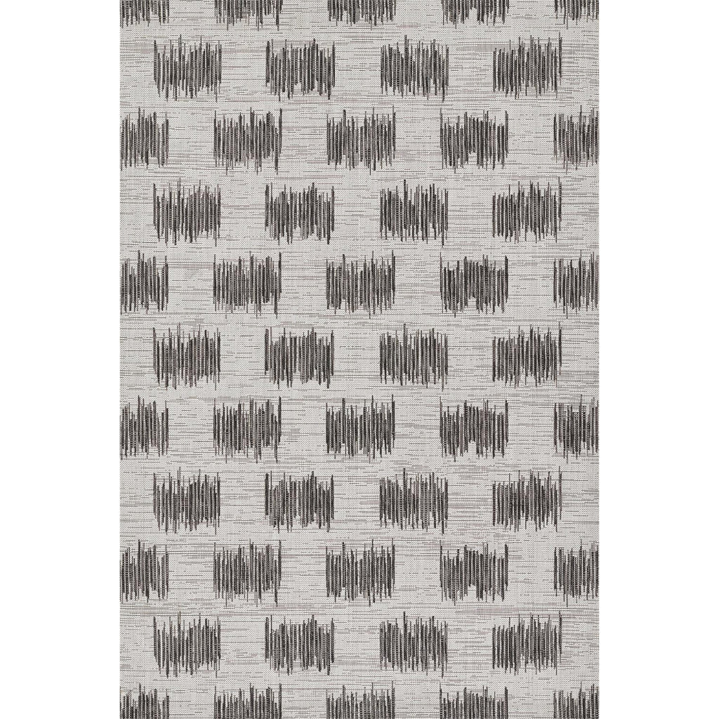 Momeni Villa VI-12 Turin Ivory Rectangle Indoor / Outdoor Area Rug & Runner - Elegant All-Weather Patio & Living Room Rug with Abstract Design-