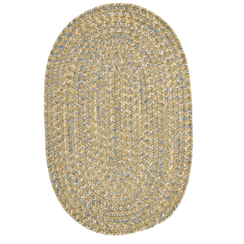 Colonial Mills West Bay Celery Tweed Oval / Round Area Rug &amp; Runner - Vibrant Indoor Rug Made of Polyester &amp; Polypropylene