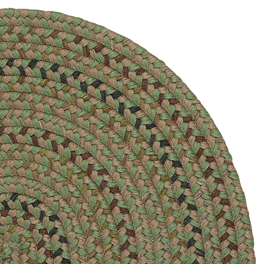 Colonial Mills Winfield Green Oval / Round Indoor Area Rug &amp; Runner - Vibrant Reversible Rug Made of Polypropylene &amp; Wool