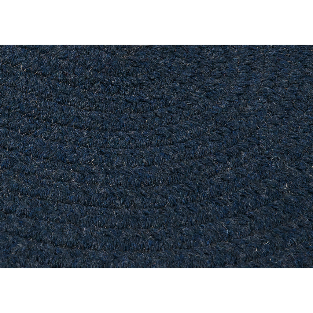 Colonial Mills Bristol Blue Moon Handmade Indoor Oval Area Rug - Elegant Reversible Low Pile Rug