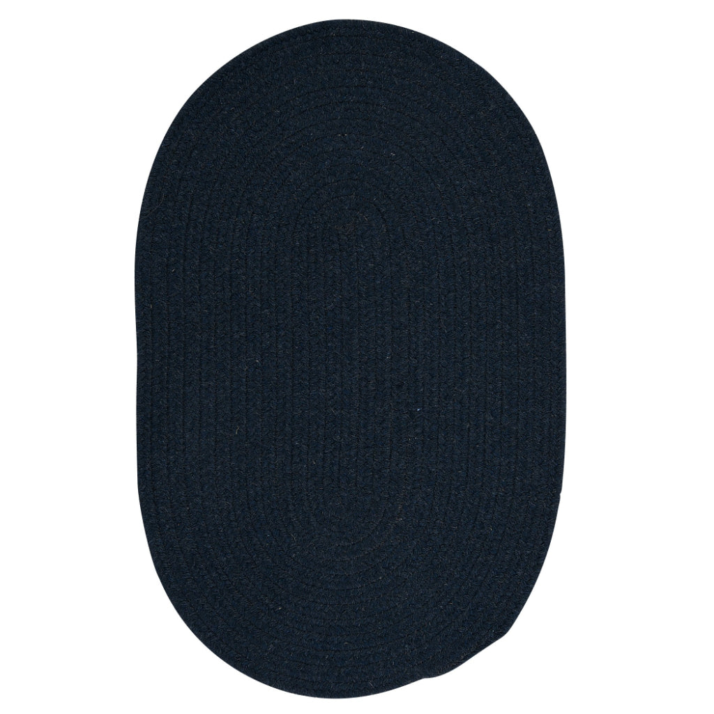 Colonial Mills Bristol Blue Moon Handmade Indoor Oval Area Rug - Elegant Reversible Low Pile Rug