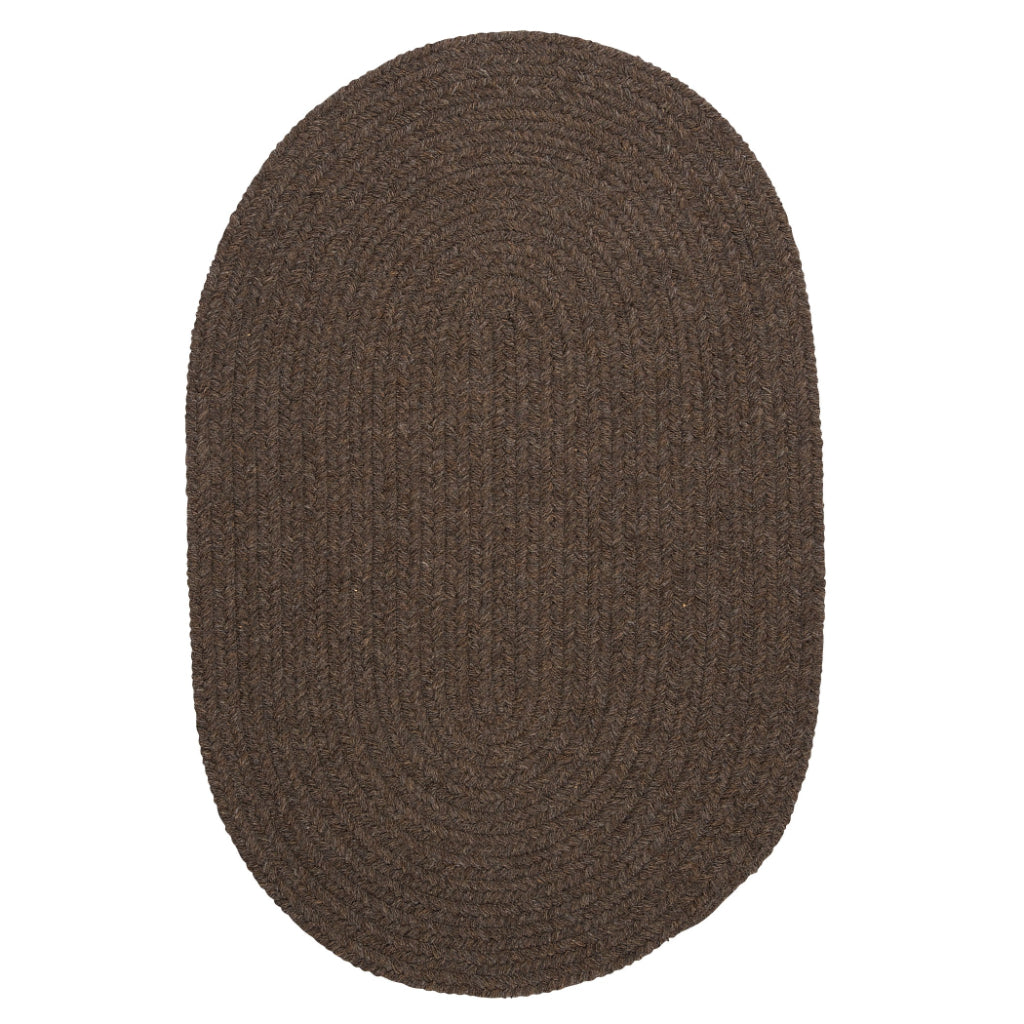 Colonial Mills Bristol Bark Handmade Indoor Oval Area Rug - Comfortable Reversible Low Pile Rug