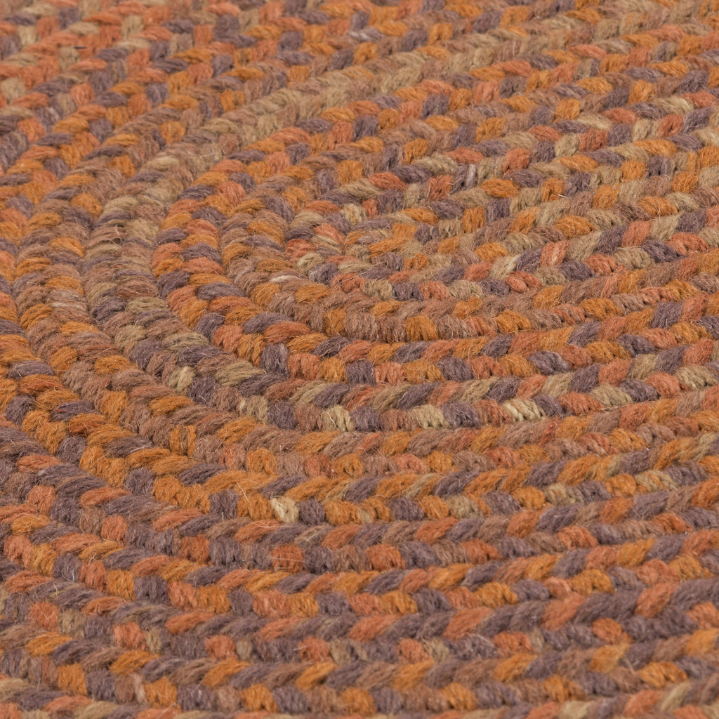 Colonial Mills Westcott Orange Round Indoor Area Rug - Exquisite Reversible Rug Made of Wool