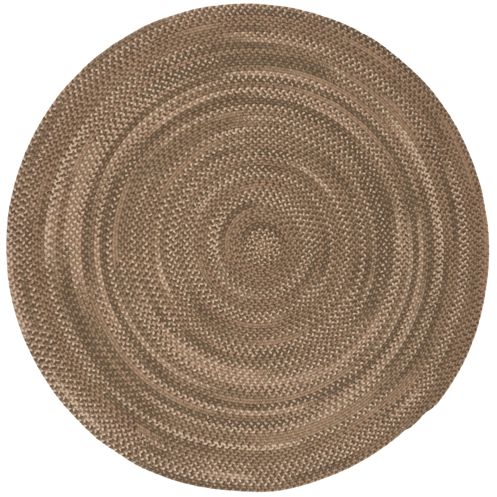 Colonial Mills Westcott Brown Round Indoor Area Rug - Elegant Reversible Rug Made of Wool