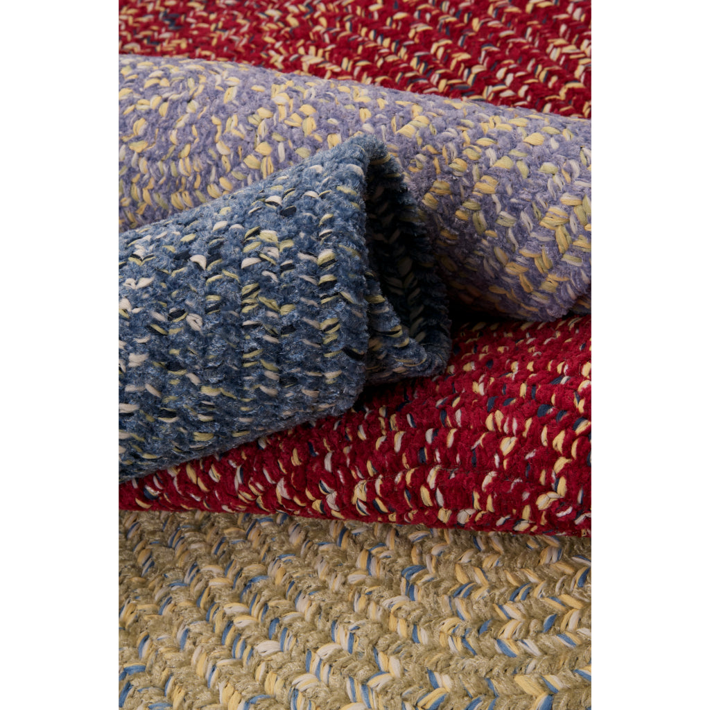 Colonial Mills West Bay Blue Tweed Oval Reversible Stair Tread - Trendy Indoor Rug Made of Polyester &amp; Polypropylene