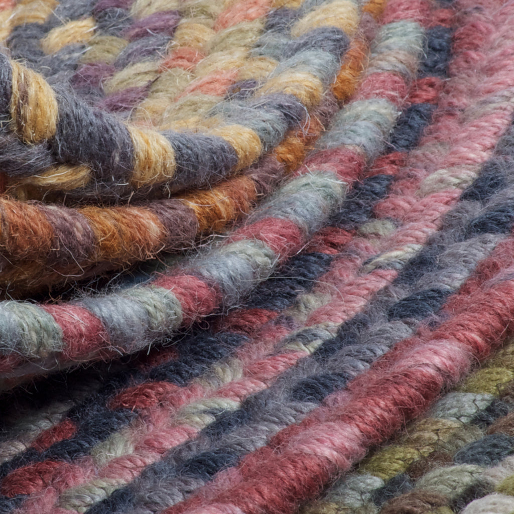Colonial Mills Westcott Orange Round Indoor Area Rug - Exquisite Reversible Rug Made of Wool