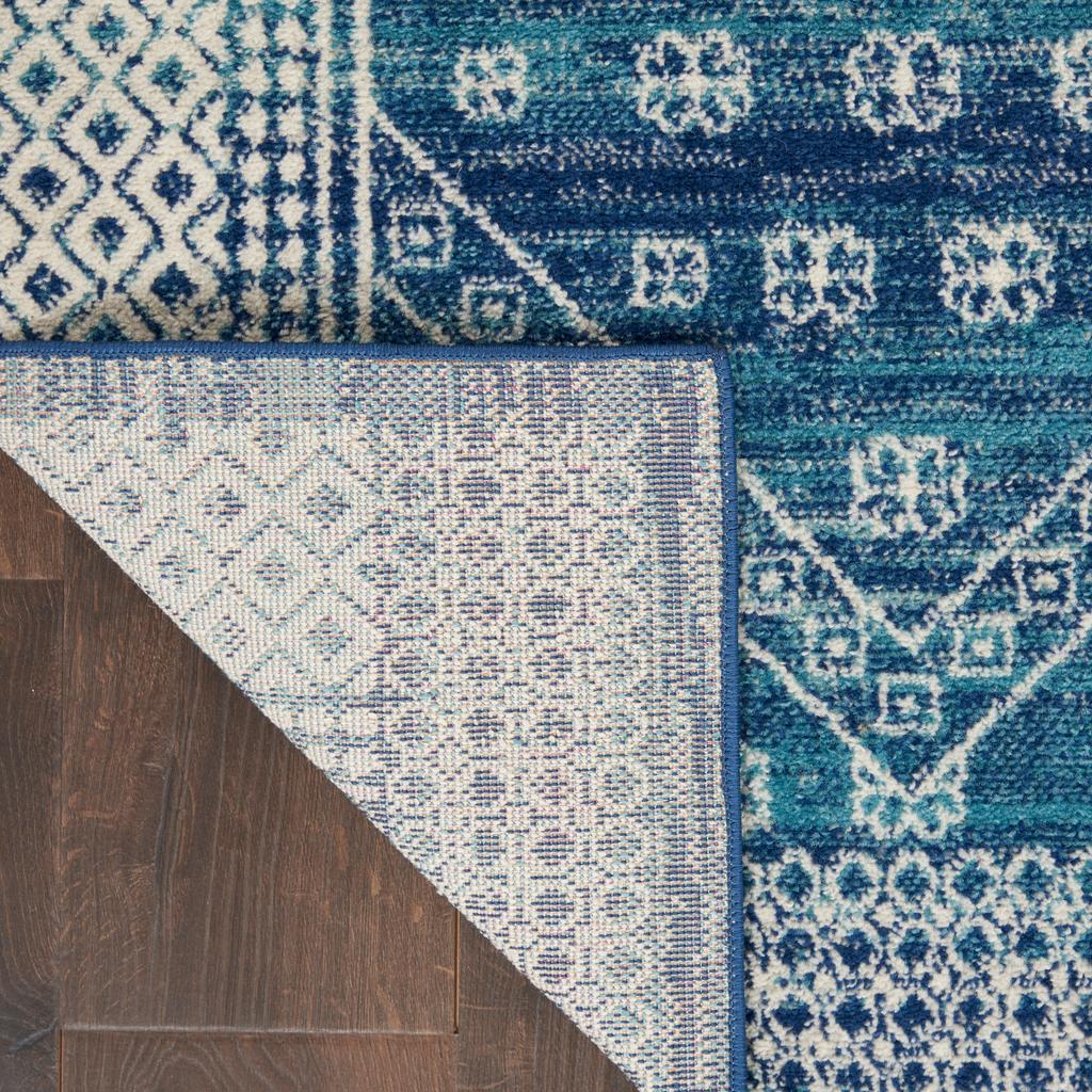 Nourison Home Passion PSN27 Navy Blue Indoor Runner - Bohemian Power Loomed Machine Made Medium Pile