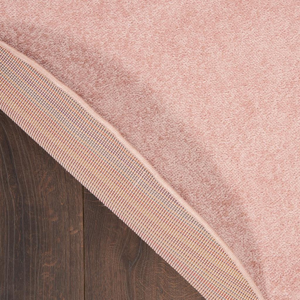 Nourison Home Nourison Essentials NRE01 Pink Indoor/Outdoor Round Area Rug - Outdoor Power Loomed Machine Made Low Pile