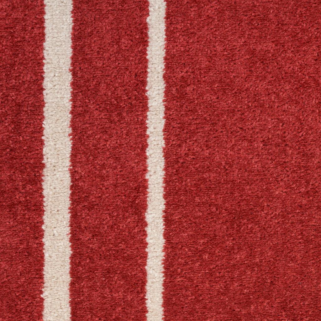 Nourison Home Nourison Essentials NRE02 Brick Ivory Indoor/Outdoor Runner - Contemporary Power Loomed Machine Made Low Pile