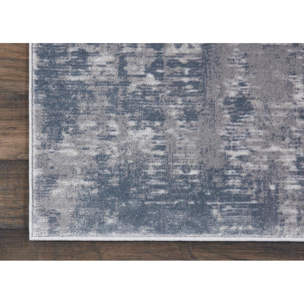 Nourison Home Rustic Textures RUS05 Grey Indoor Runner - Modern Power Loomed Machine Made Medium Pile