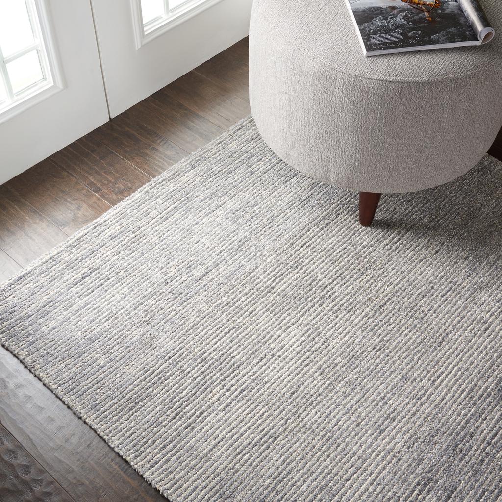 Nourison Home Weston WES01 Grey Indoor Rectangle Area Rug - Modern Tufted Handmade Medium Pile