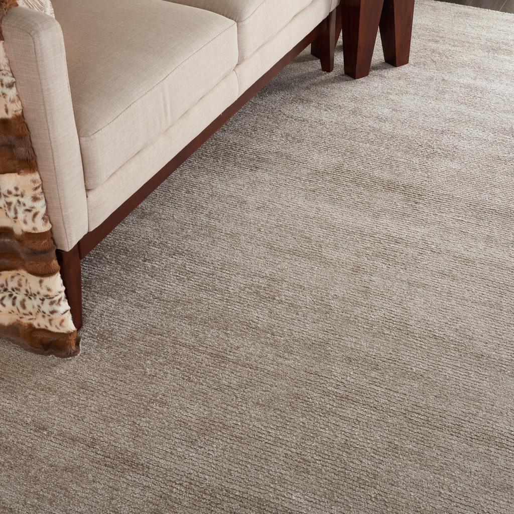 Nourison Home Weston WES01 Taupe Indoor Rectangle Area Rug - Modern Tufted Handmade Medium Pile