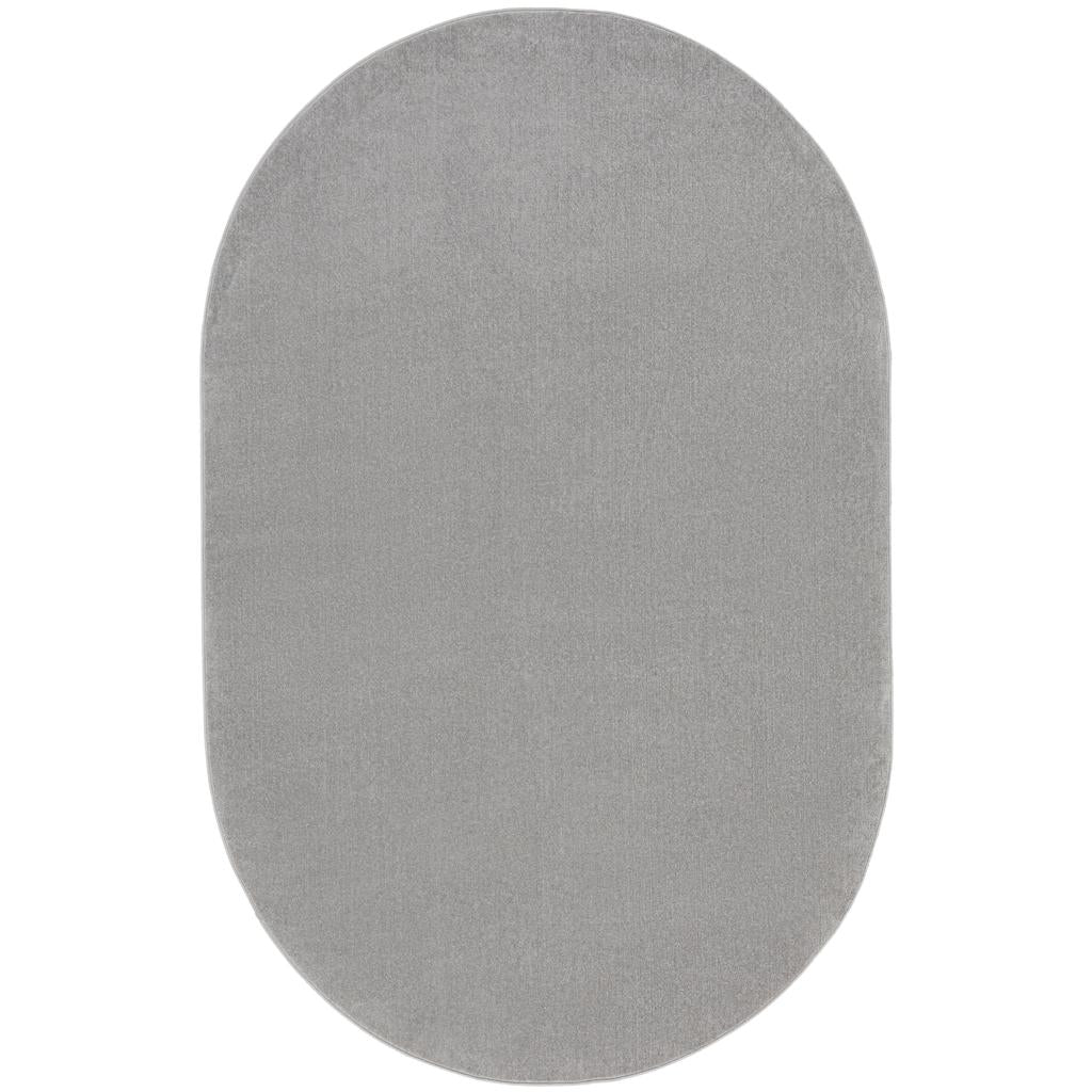 Nourison Home Nourison Essentials NRE01 Silver Grey Indoor/Outdoor Oval Area Rug - Outdoor Power Loomed Machine Made Low Pile