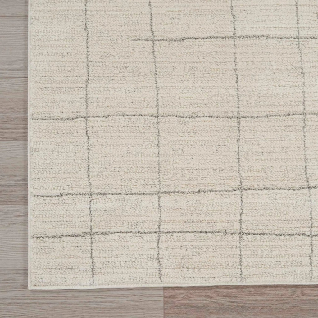 Nourison Home Andes AND04 Beige Rectangle Indoor Area Rug - Power Loomed Medium Pile Rug