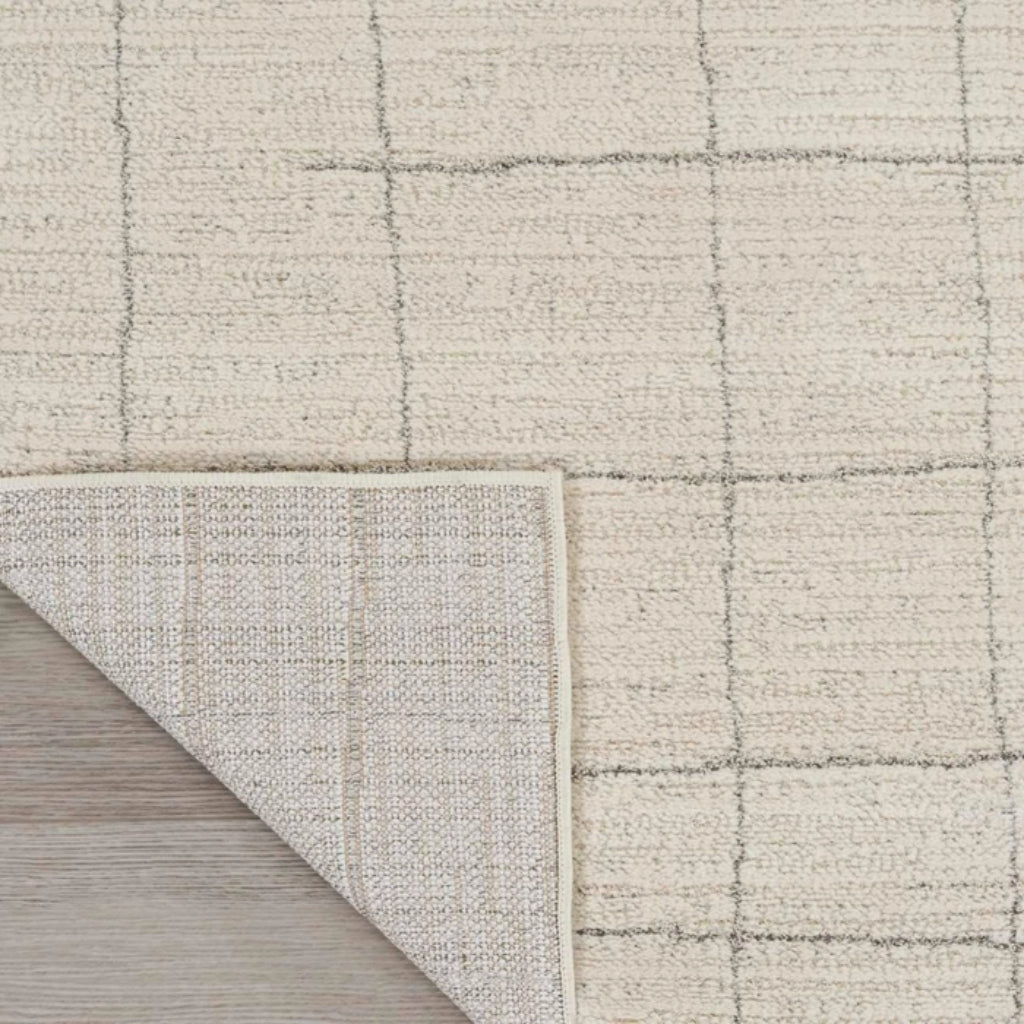 Nourison Home Andes AND04 Beige Rectangle Indoor Area Rug - Power Loomed Medium Pile Rug