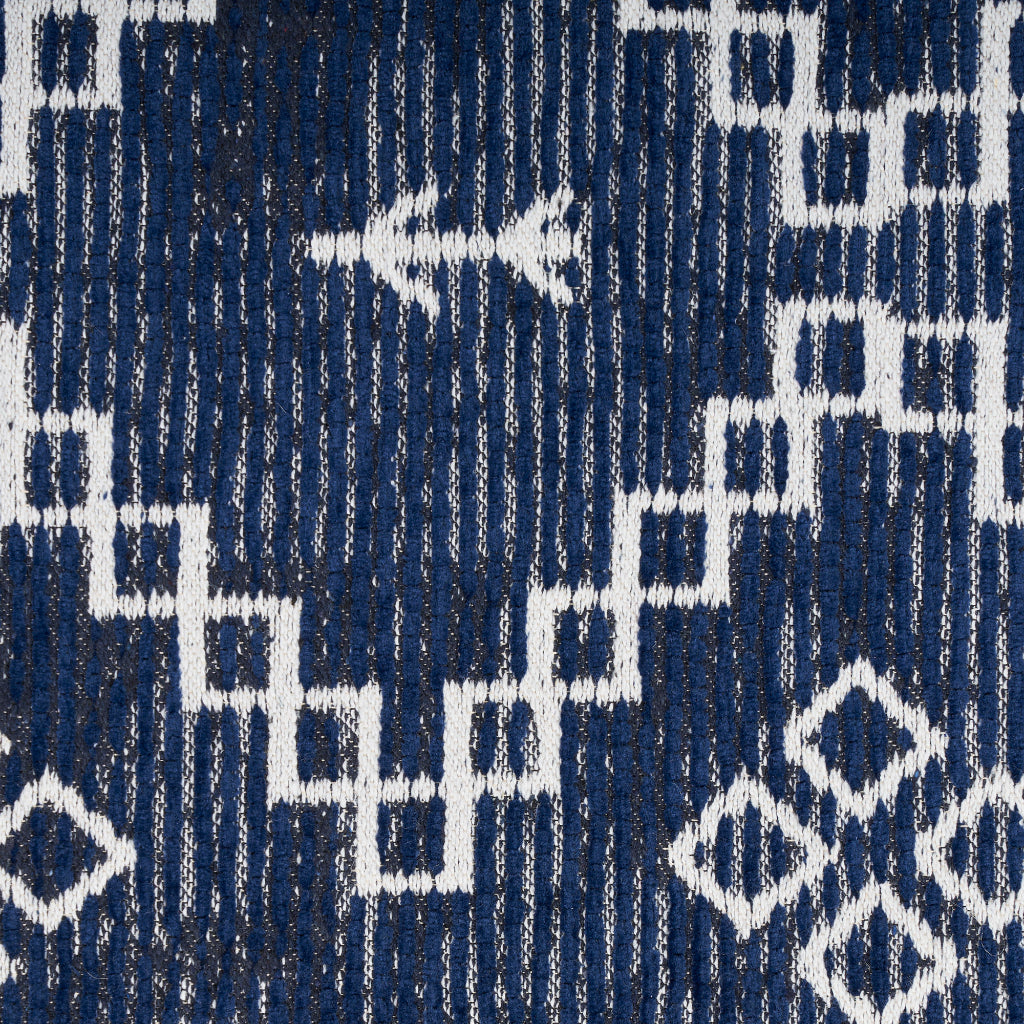 Nourison Home Brixton BRX01 Blue Indoor Rectangle Accent Rug - Loom Woven Low Pile Tribal Rug