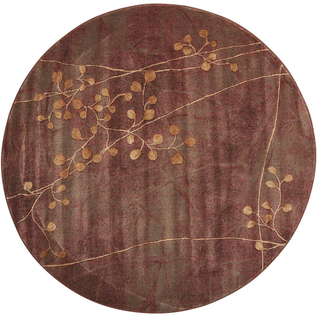 Nourison Home Somerset ST74 Multicolor Indoor Round Area Rug - Rustic Power Loomed Machine Made Medium Pile