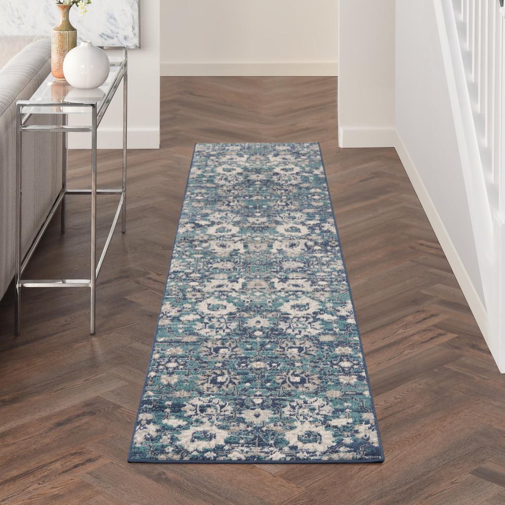 Nourison Home Passion PSN01 Surf Indoor Runner - Bohemian Power Loomed Machine Made Medium Pile
