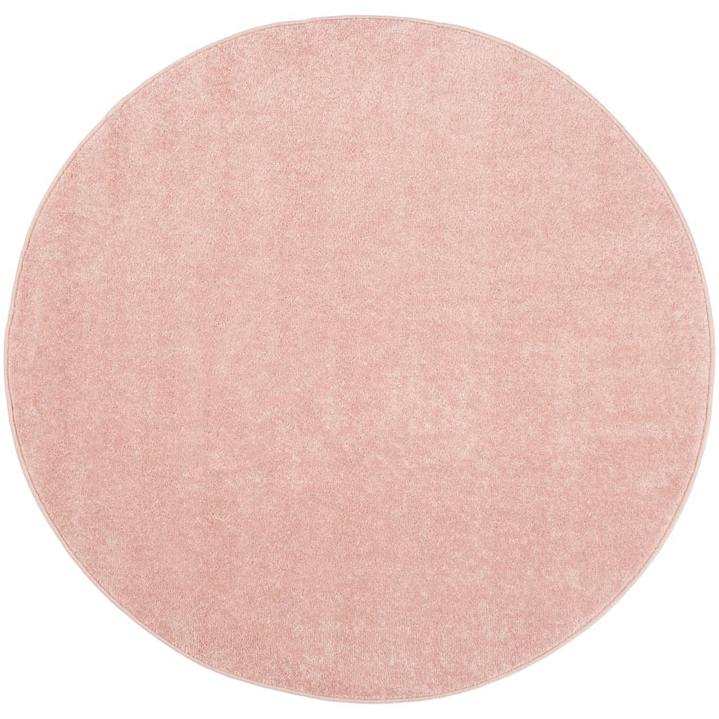 Nourison Home Nourison Essentials NRE01 Pink Indoor/Outdoor Round Area Rug - Outdoor Power Loomed Machine Made Low Pile