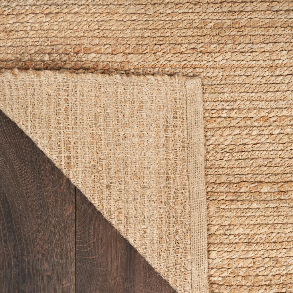 Nourison Home Natural Jute NJT01 Natural Indoor Rectangle Area Rug - Farmhouse Hand Woven Handmade Medium Pile