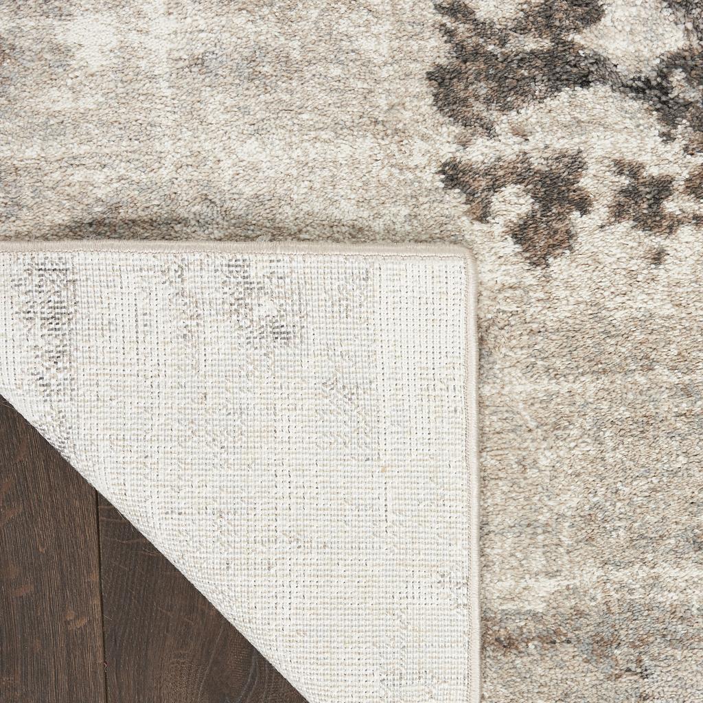 Nourison Home American Manor AMR04 Ivory/Mocha Indoor Rectangle Area Rug - Modern Power Loomed Machine Made Medium Pile