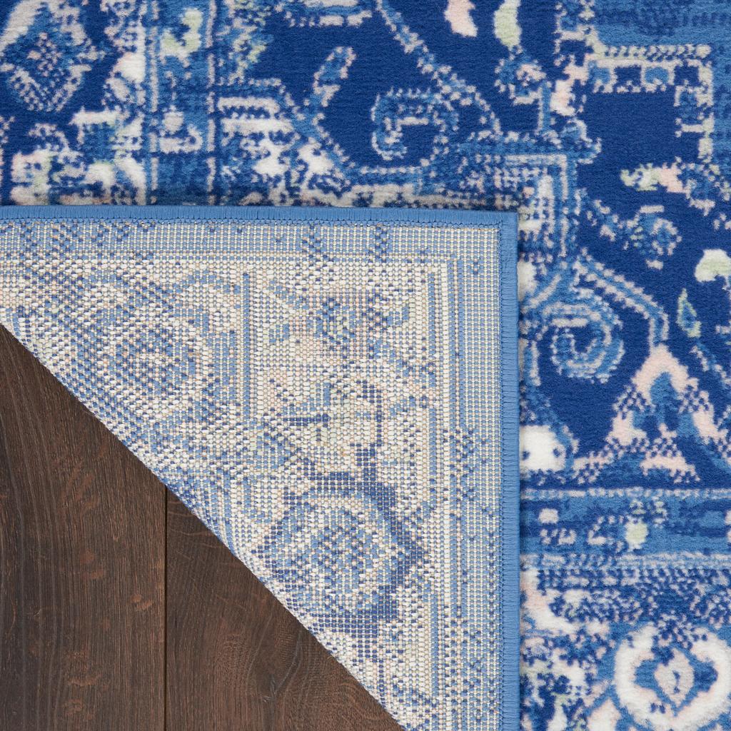 Nourison Home Whimsicle WHS03 Navy Indoor Runner - Farmhouse Power Loomed Machine Made Low Pile