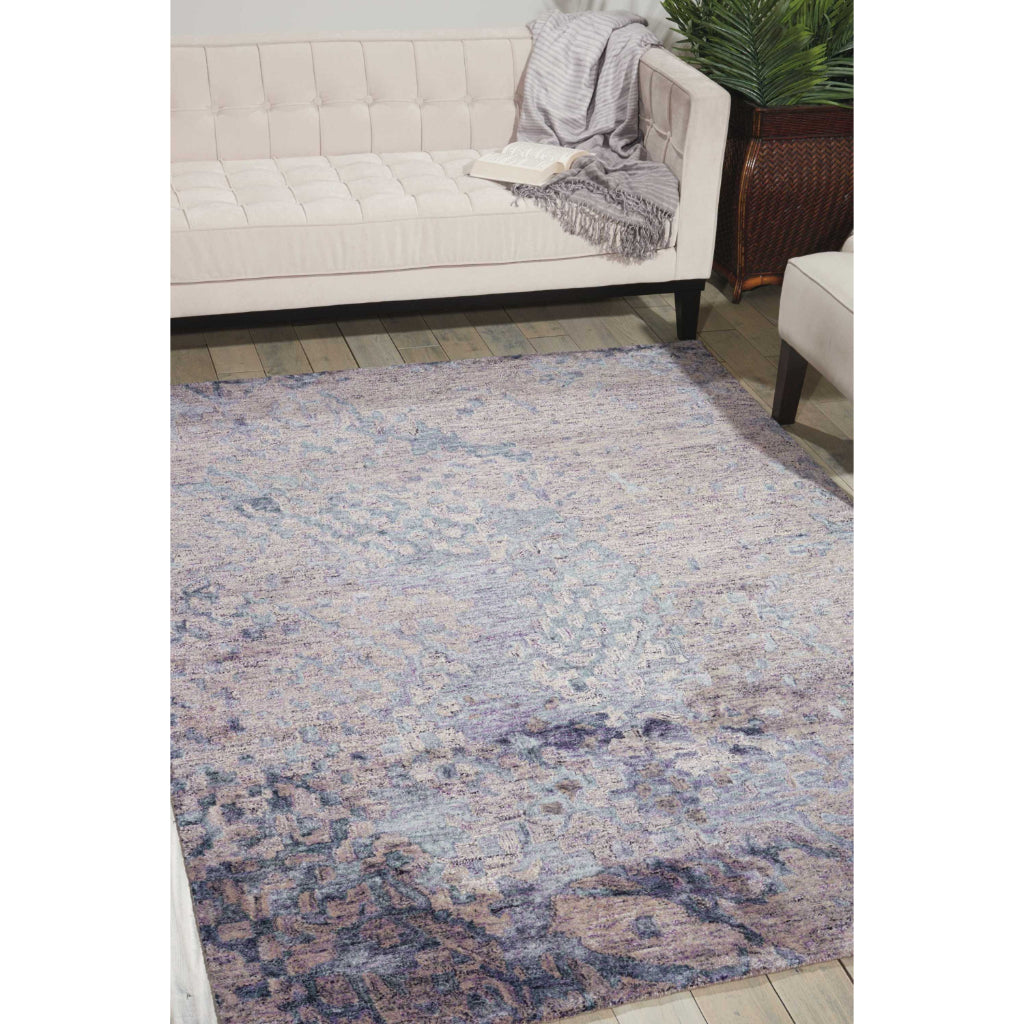 Nourison Home Gemstone GEM05 Sapphire Rectangle Area Rug - Handmade Tufted Rug Made of 30% Wool & 70% Luxcelle-