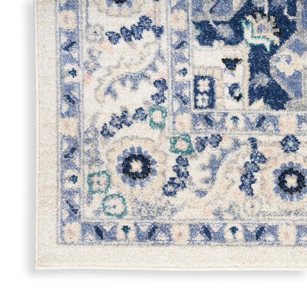 Nourison Home Passion PSN33 Ivory Grey Ivory/Grey Indoor Runner - Bohemian Power Loomed Machine Made Medium Pile