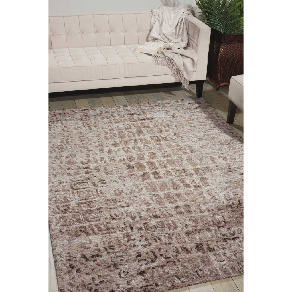 Nourison Home Gemstone GEM06 Smoky Quartz Rectangle Area Rug - Handmade Tufted Rug Made of 30% Wool & 70% Luxcelle-