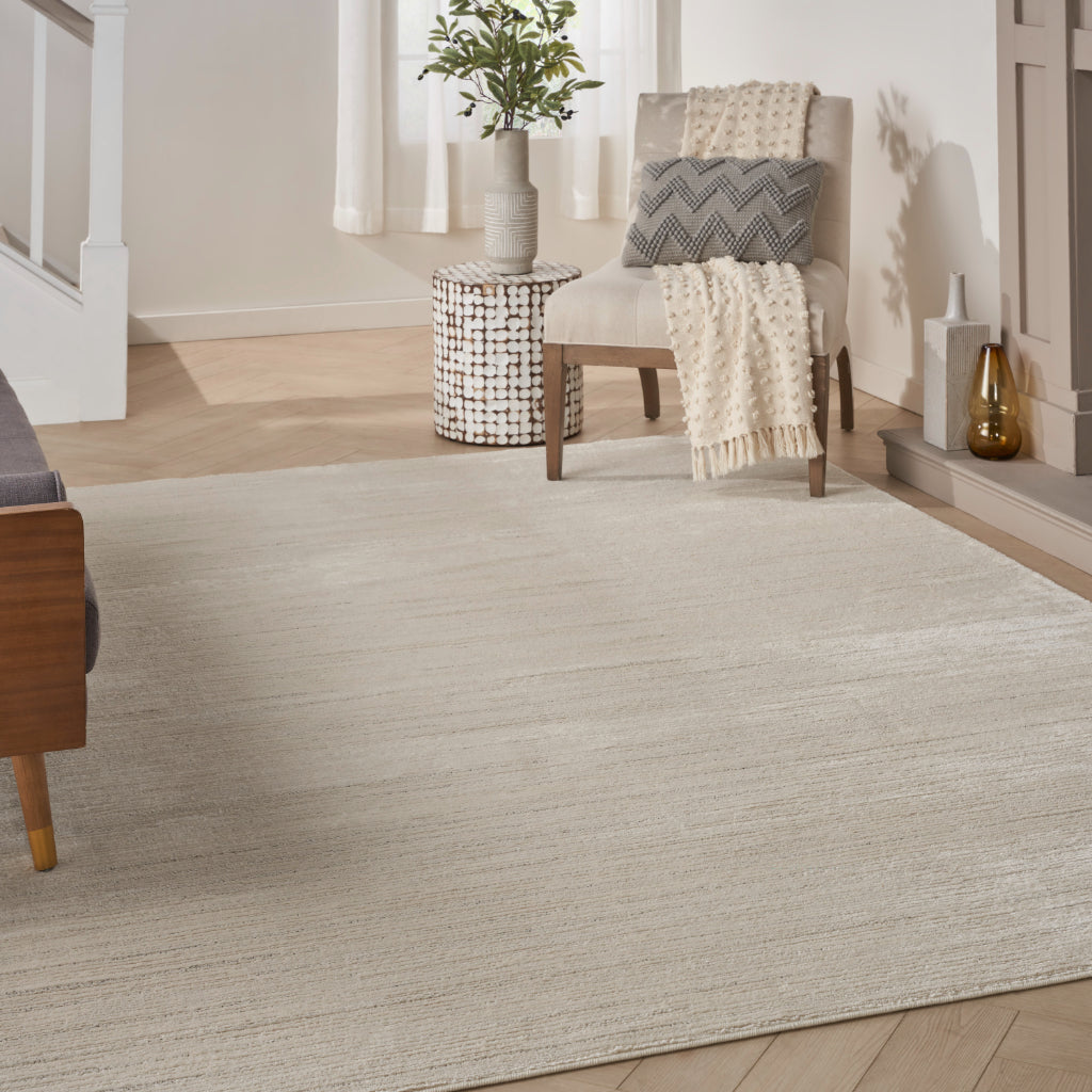 Nourison Home Andes AND01 Beige Rectangle Indoor Area Rug - Power Loomed Medium Pile Rug-