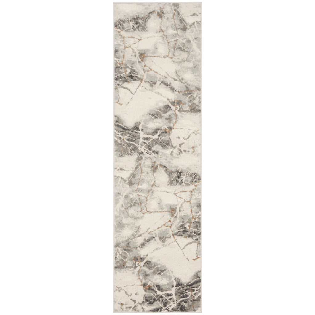 Nourison Home Elation ETN13 Multicolor Indoor Runner - Low Pile Runner with Abstract Design-