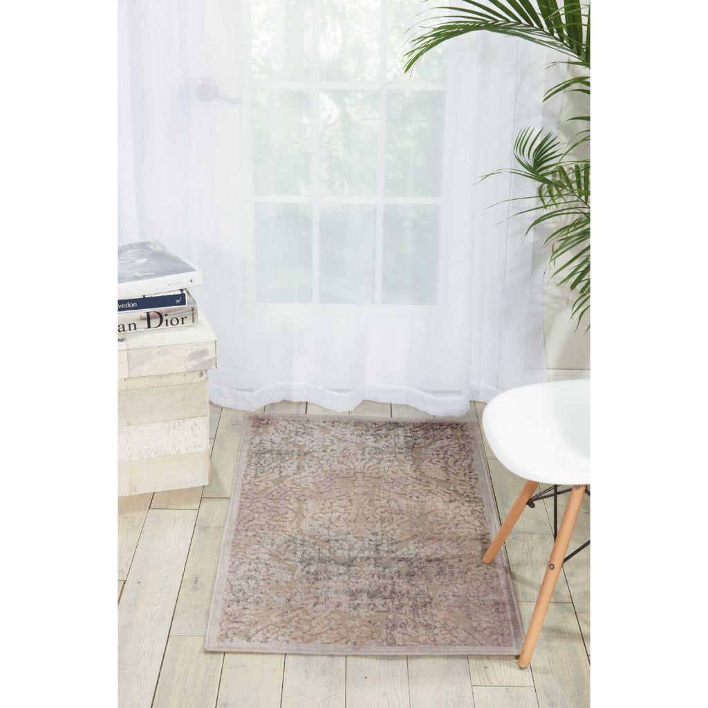 Nourison Home Graphic Illusions GIL09 Grey Rectangle Indoor Area Rug - Power Loomed Living Room Rug-