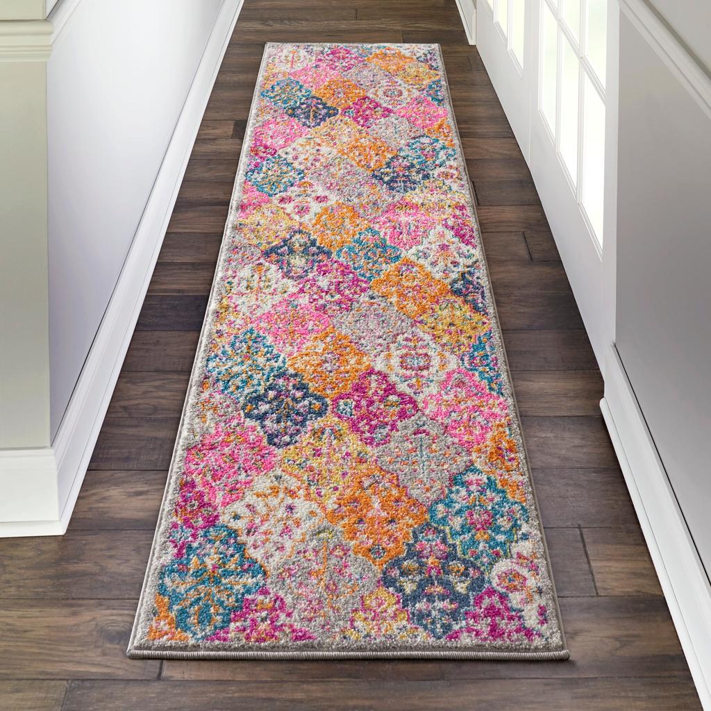 Nourison Home Passion PSN21 Multicolor Indoor Runner - Bohemian Power Loomed Machine Made Medium Pile