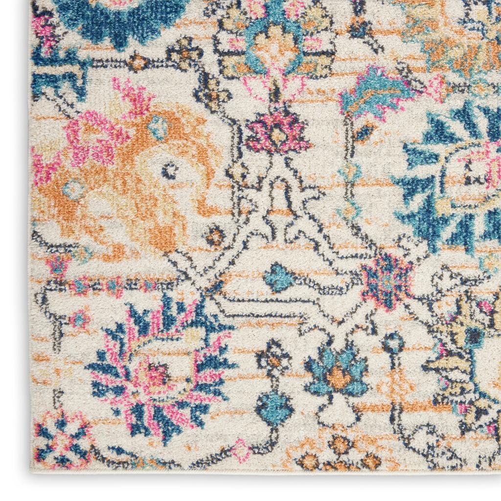 Nourison Home Passion PSN01 Ivory Ivory/Multi Indoor Runner - Bohemian Power Loomed Machine Made Medium Pile